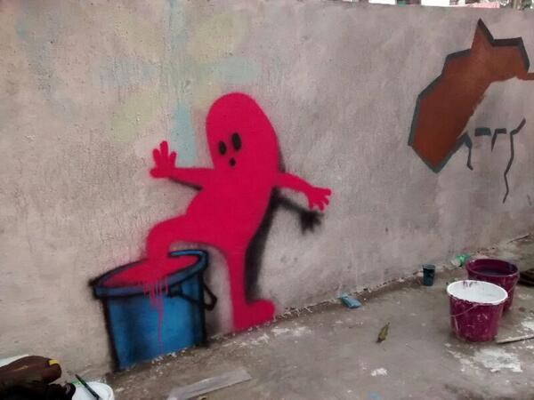 Thestudio62's tweet photo. Heres our latest wall project in Kandivli. Tell us how you like it :0
all done by our artists and their friends !! http://t.co/UjeTeMPYMV