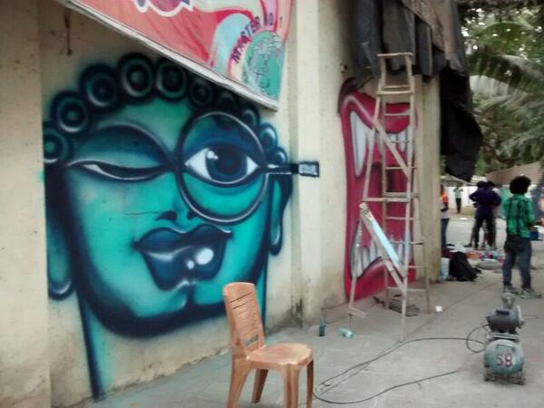 Thestudio62's tweet photo. Heres our latest wall project in Kandivli. Tell us how you like it :0
all done by our artists and their friends !! http://t.co/UjeTeMPYMV
