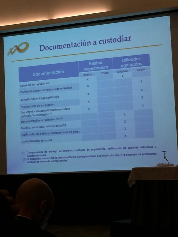 SergioOliva_A's tweet photo. Documentación a custodiar en #Formación #Bonificada por Empresas y Entidades Organizadoras @F_Tripartita @incoruna http://t.co/1otSJrED1U