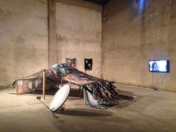 eva_Limerick's tweet photo. See @mthvn Black Transparency: frames a society of digital nomads, both perplexing + beautiful #EVA14 #AGITATIONISM http://t.co/z9sshEFyPM