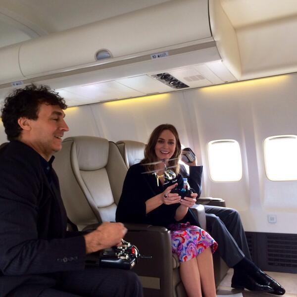 Shortly after this I almost nailed Emily w/ copter which would have given her a black eye for two premieres! #EOTlive