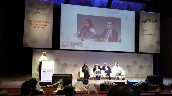 MOTQatar's tweet photo. Panelists exploring the Entrepreneurship landscape in Qatar @QITCOM #QITCOMCONFERENCE http://t.co/JK7KdOProl