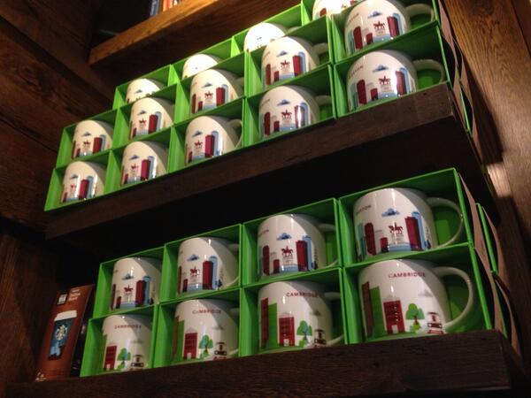 meckensb's tweet photo. #Starbucks exclusive city mugs #Cambridge &amp; #Boston http://t.co/bod59U8mvJ