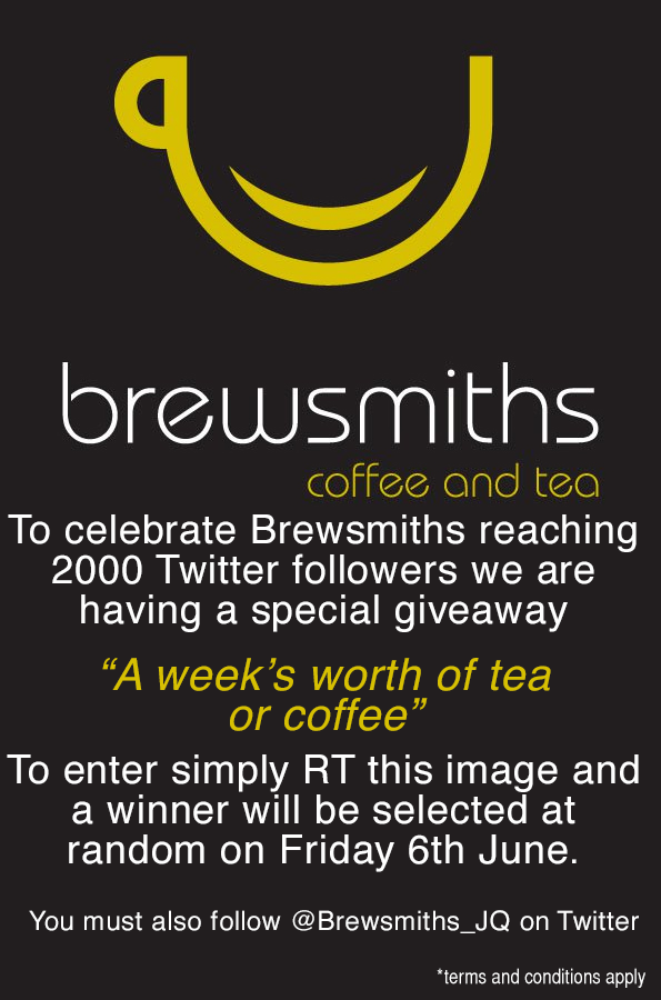 Brewsmiths_JQ's tweet photo. So please RT this image to win "A week's worth of tea or coffee" http://t.co/eXKMKnvG9M