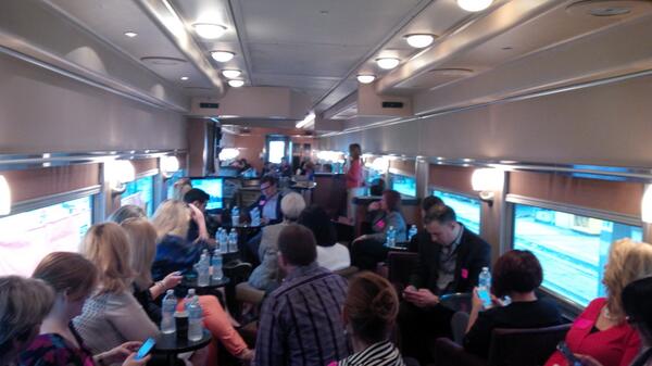 wishiwereirish's tweet image. Welcome aboard the @VIA_Rail #twittertrain.....ready to learn and network in the beautiful Glen Fraser car