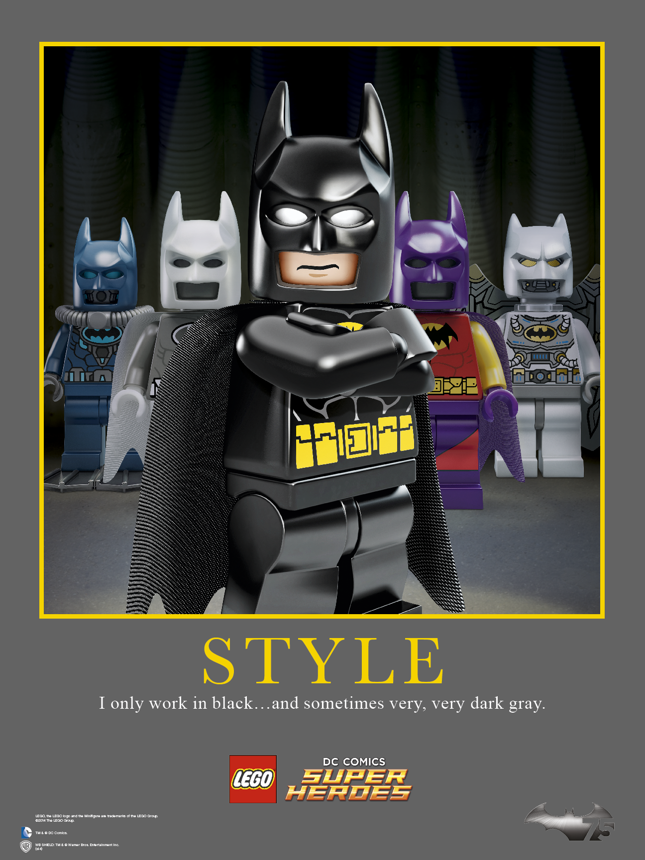 lego batman dark grey