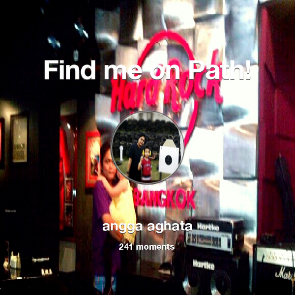 angga_aghata's tweet photo. I've shared 241 memories with my friends on #Path - see them now at http://t.co/LfIbJG3PWE! #thepersonalnetwork http://t.co/13o3BRex7U