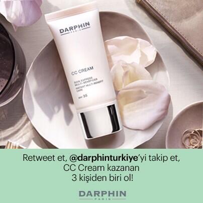 Bu twiti retweet eden ve <a href="/DarphinTurkiye/">Darphin Türkiye</a> 'yi takip eden 3 kişi Darphin'den CC Cream kazanıyor!