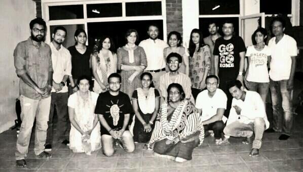 <a href="/chintan312/">Chintan Pandya</a> with workshop participants in Baroda for a session on "Relation b/w #director &amp; #actor." Fanatika.in