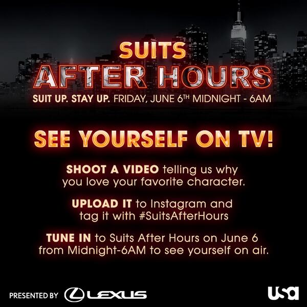 Have you claimed your 15 seconds of fame during #SuitsAfterHours?