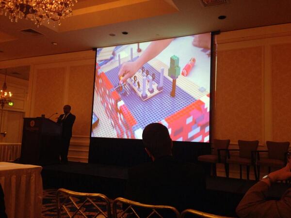 jgee's tweet image. Using LEGO for civic prototyping #techpromise