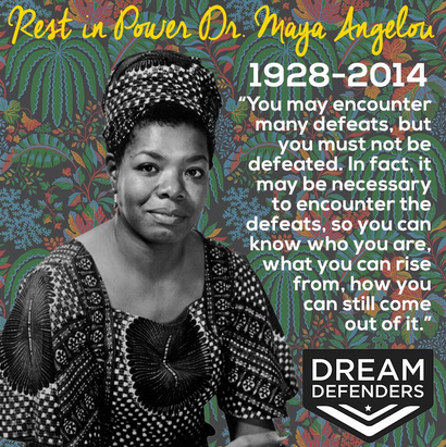 OMSAUNH's tweet photo. Rest in Peace Maya Angelou. You will continue to be an inspiration. http://t.co/155vtPuibr