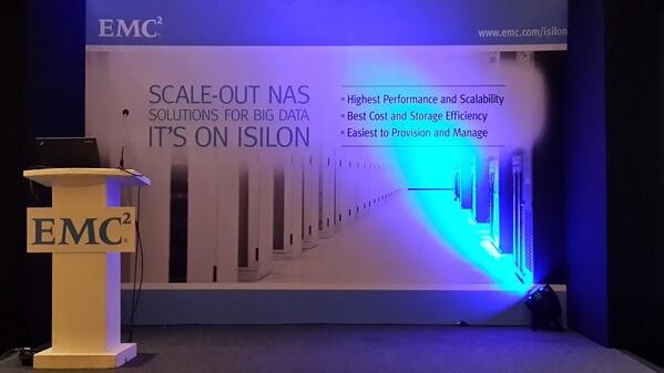 SheetalBhoweer's tweet image. Stage set for Manage your #bigdata Growth  and Gain Business Value  #EMCIsilon roadshow at ITC Grand Chola,Chennai