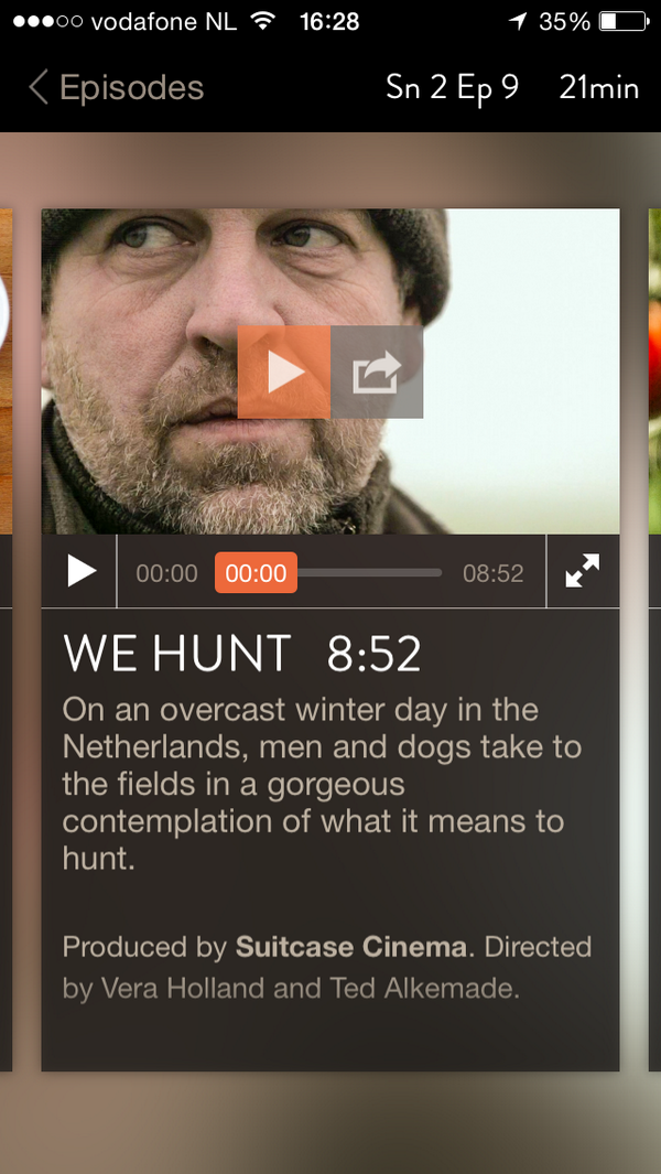 tedalkemade's tweet photo. #FoodieTV is een app met films over eerlijk eten. Nu is onze docu @wijjagen ook hier te zien. Thanks @Foodie. http://t.co/fS9iykVb7G