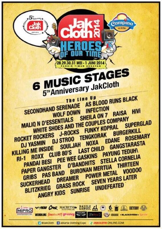 WeAreJROCKSTARS's tweet photo. 1 Juni 2014 di @JakCloth 2014 bakal ada J-Rocks &amp; jgn lupa mampir ke booth @relicstation  http://t.co/tWlVwuORBx http://t.co/4kzajGx29d