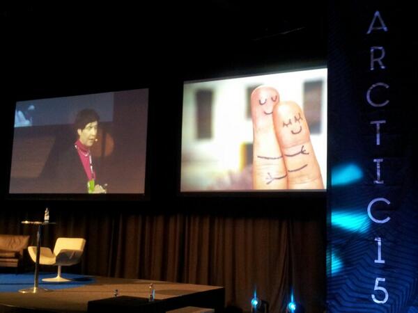 JaakkoLemberg's tweet photo. Tuula Rytilä from @Microsoft explaining the change process and engaging start-ups with Microsoft @Arctic15 #Arctic15 http://t.co/JAlN4uy9Ql