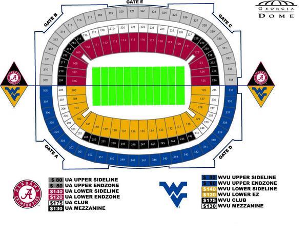 West Virginia Football Seating Chart