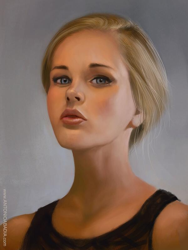 online_render's tweet image. Блондинка, нарисованная в фотошопе от мексиканца Antonio Abadia renderart.ru/art/blondie #ВзаимныйФолловинг