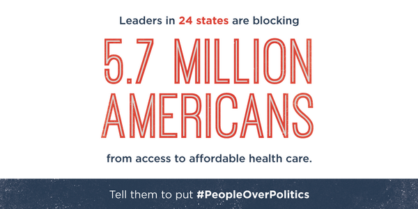 BarackObama's tweet photo. Retweet if you agree: State leaders should put #PeopleOverPolitics and stop blocking Medicaid expansion. http://t.co/JsGwxReUzU
