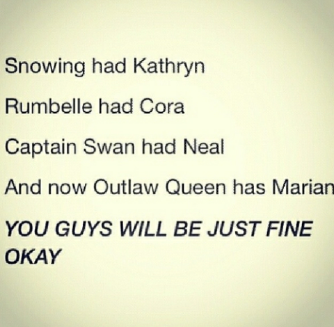 ForbiddenRegal's tweet photo. I need more motivations! IT'S JUST A ROUGH PATCH! #OutlawQueen http://t.co/s1CX2489vR