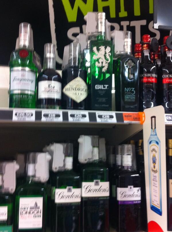 ClassCocktails's tweet photo. Perusing the gin shelf at my local supermarket @sainsburys @GiltGin #noguiltfelt : ) #juniperjune #gettingready http://t.co/ruP5m6XBPp
