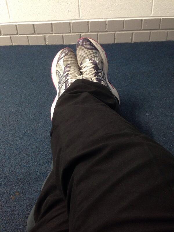 AnnaCF88's tweet image. I have arrived at tech and taken up my usual seat...on the floor outside the classroom #waiting #mightfallasleep