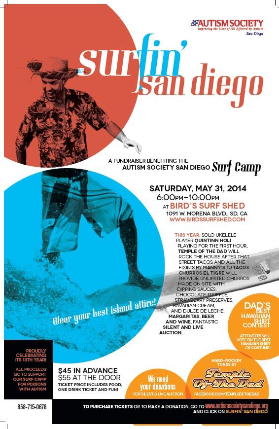 #Autism Fundraiser <a href="/AutismSocietySD/">Autism Society SD</a> this Sat at the iconic <a href="/BirdsSurfSHED/">Bird's Surf SHED</a> tickets at autismsocietysandiego.org/Surfin__San_Di…