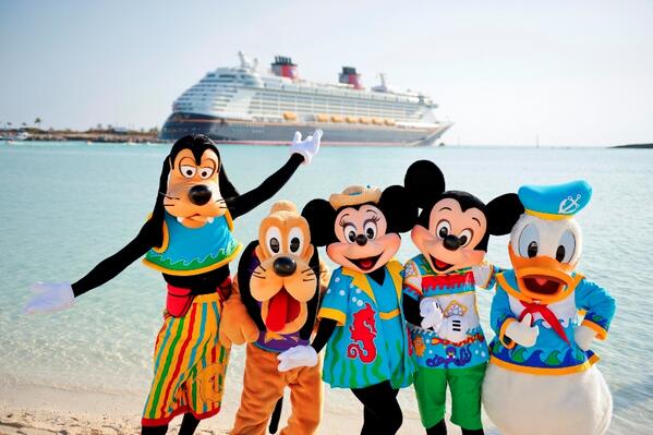 DisneyCruise's tweet photo. Retweet if you wish you were hanging out on #CastawayCay right now with the Fab Five. http://t.co/HNY6wksDJh
