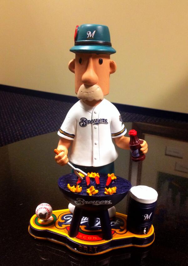 Brewers's tweet photo. RETWEET by 11:59pm CT to win this #Brewers Bobble of the Month &amp; help support @MLBRBI! #WHIFF http://t.co/inNApWwCbw