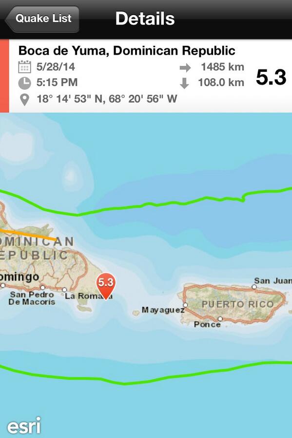 PLANBLIVE's tweet photo. Aqui está el punto exacto donde ocurrio el temblor!! Esperamos que todos esten bien!!!! http://t.co/aSHpy3IB2V