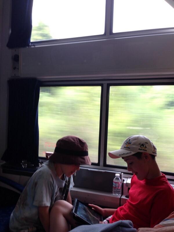 izzarina's tweet photo. Travel by rail....the ultimate adventure, even for these two little boys! @Amtrak http://t.co/NPAjNyoBUT