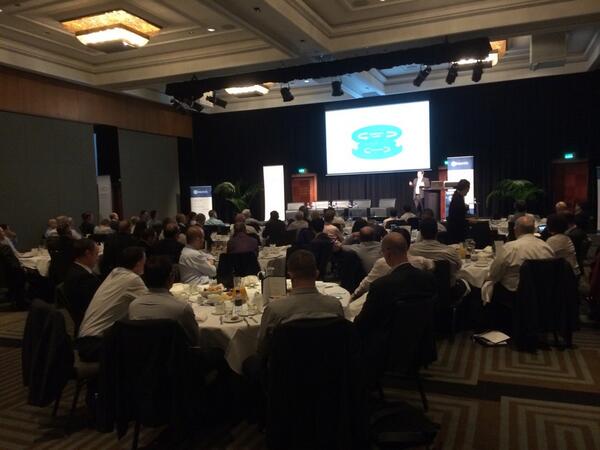 #csobreakfast well done Sydney a full room captivated with @johnbrand #forrester #fourseasons