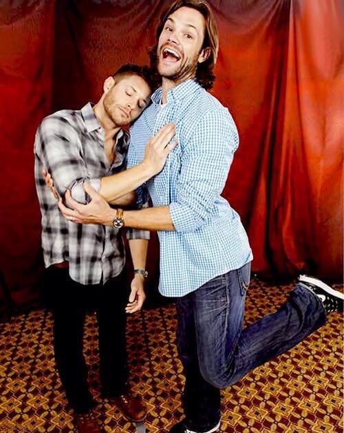 MissMay1st's tweet photo. These men are over 30. 
Stop being so adorable.
#Supernatural #SPNFamily http://t.co/va46LNruN2