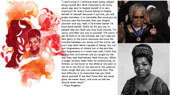 SocialStudyABC's tweet image. #RIPMayaAngelou #MayaAngelou #MayaTaughtMe #MayaAngelouQuote  she had an amazing way with words that will live on