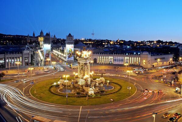 _Paisajes_'s tweet photo. Plaza España y Palacio Nacional, #Barcelona #Catalunya http://t.co/NL7ZKk5orm