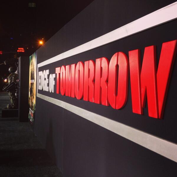 Nearly there... RT <a href="/EdgeofTomorrow/">Edge of Tomorrow</a>: Minutes away from <a href="/TomCruise/">Tom Cruise</a>'s arrival at our #EdgeofTomorrow premiere #EOTLive