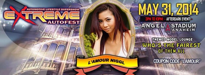 I'll be at the ExtremeAutofest model lounge in Anaheim this Saturday May 31st 😘 http://t.co/peM7xjnP<a href="/tag/xxxmas"class="tags"><span>#xxxmas</span></a><a href="/tag/rosieradeva"class="tags"><span>#rosieradeva</span></a>