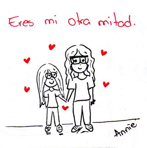 LaVidaDeAnnie's tweet photo. Eres mi otra mitad. http://t.co/2WTYWw7EhG
