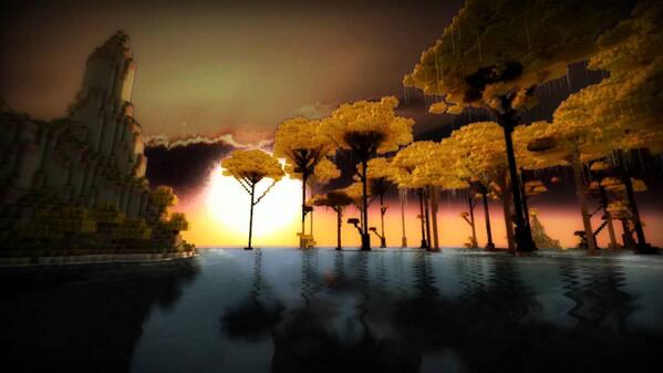 shadersmod's tweet photo. I love these yellow trees! http://t.co/92AhhZBdHx