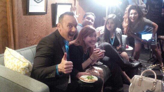 donnamct's tweet photo. @magicassistant Great to see you and meet Michael. :)  #ElevatorYYC http://t.co/3LODNmgAWY