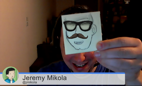 I'm really impressed with Google Hangout's face-tracking algorithm