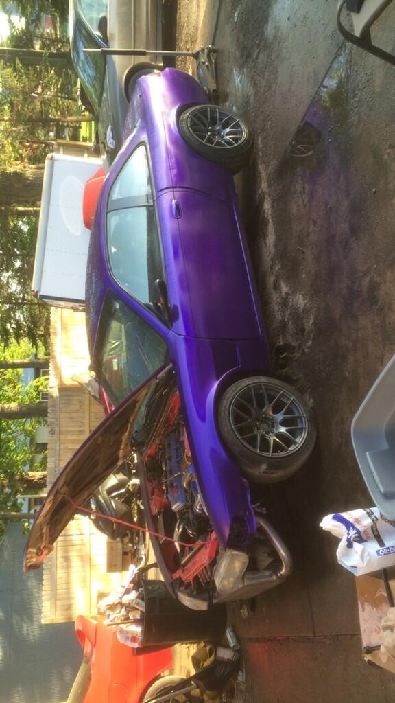 CruzBrummond's tweet photo. She Perdy. My baby is painted #240sx #purple #eyeorgasm http://t.co/exCONDr3VU