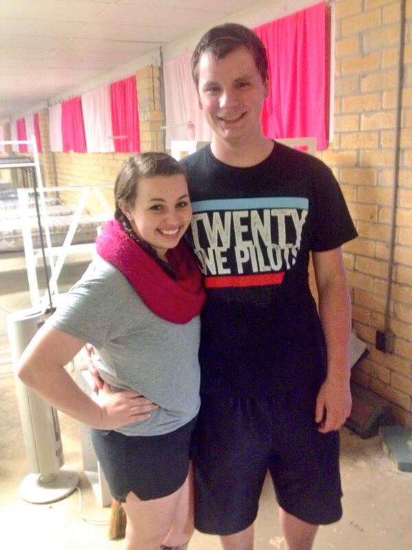 Past and present band Historians <a href="/taylorhufford/">Taylor Leigh Hufford</a> and <a href="/marchingvike/">Nathan Castle</a>