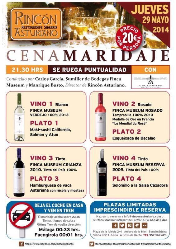 <a href="/DeTapitasMalaga/">De Tapitas Malaga</a> Qué tal una Cena con Cata de Vinos esta noche 4 Vinos + 4 Platos por sólo 20€ ??#cenamaridaje