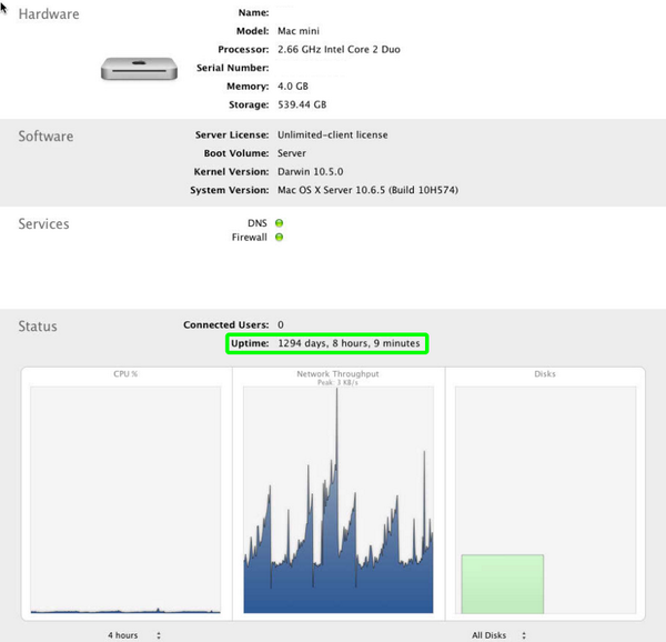 themattnewman's tweet image. Mega server uptime! #apple #macmini #nameserver #threeandahalfyears #stability #startup #LAtech