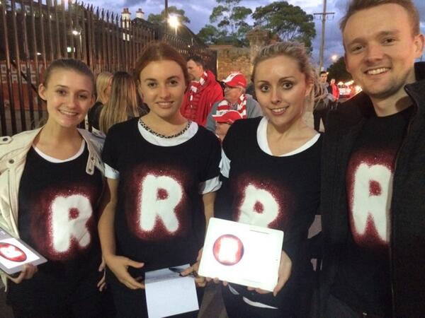 At the launch  of the Indigenous round at Sydney v Geelong tonight supporting the Recognise campaign. @recogniseau