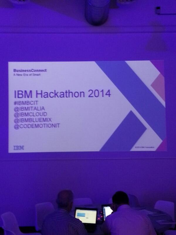IBMItalia's tweet image. Hackaton Dev@Italy.  Segui il live tweeting su #ibmbcit #bluemix #IBMSoftlayer #cloud