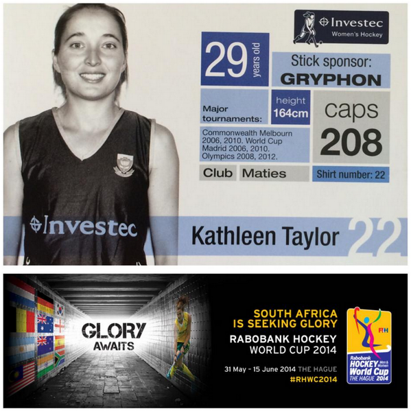 gryphonhockeySA's tweet photo. Only 2 days to go to the Hockey World Cup!! Meet #gteam player Kathleen Taylor. @gryphonhockey @kathleenftaylor http://t.co/S4uU06KBCY