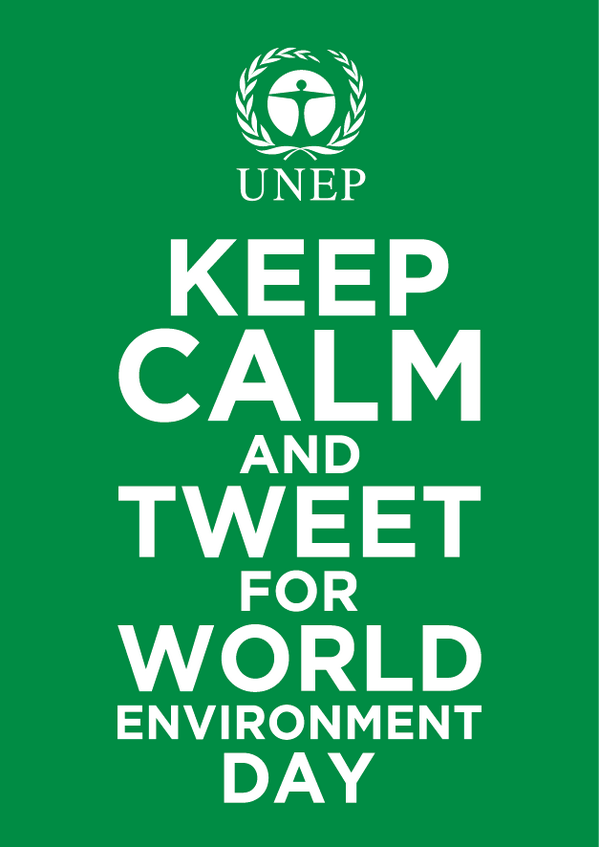 UNEP's tweet photo. 1 week to celebrate #WorldEnvironmentday, get ready for the biggest tweetathon for the #… http://t.co/qUujm1JbJB http://t.co/H5AdmOmxMt