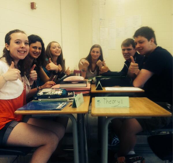 iCoreyWarren's tweet image. #TeamTheory wins facebook challenge! Congratulation students, you can collect your prize in class today! #OKprogram